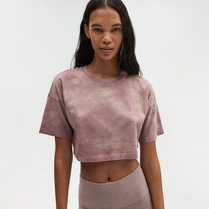 Aritzia / TNA 'Laid Back' Tie Dye Crop T-Shirt